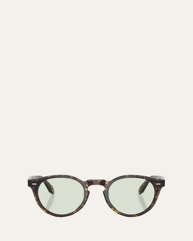 Acetate Polarized Round Sunglasses